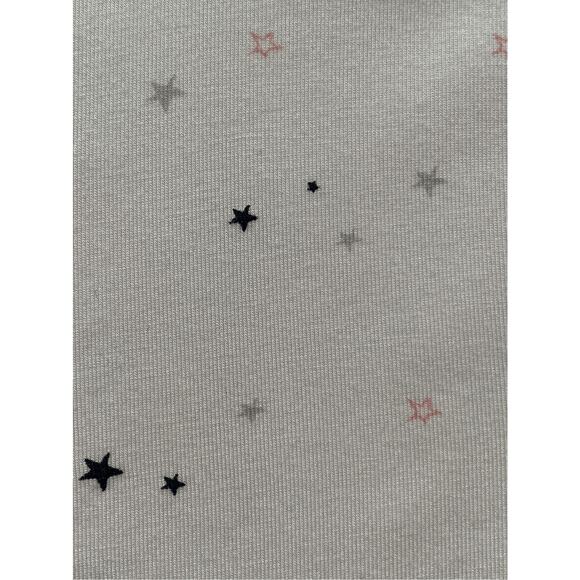 UGG Aimee Star Print Pajama Shirt White Blue Short Sleeve Button Front Jersey XS - Picture 7 of 11